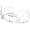 vidaXL Kinderbettgestell mit Kopfteil Rosa 70 x 140 cm Samt