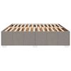 vidaXL Bettgestell ohne Matratze Taupe 180x200 cm Stoff