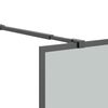 vidaXL Duschwand f&uuml;r Walk-in Dusche 90x195 cm Dunkles Sicherheitsglas