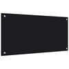 vidaXL K&uuml;chenr&uuml;ckwand Schwarz 80x40 cm Hartglas