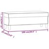 vidaXL Sitzbank Schwarz 100x35x41 cm Kunstleder