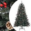 vidaXL K&uuml;nstlicher Weihnachtsbaum mit St&auml;nder Gr&uuml;n 120 cm PVC