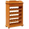 vidaXL Weinregal Braun 58 x 28 x 90 cm Massives Kiefernholz