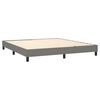 vidaXL Boxspringbettgestell Dunkelgrau 180x200 cm Stoff