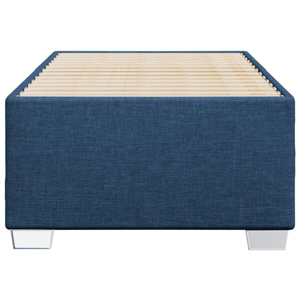 vidaXL Bettgestell ohne Matratze Blau 80x200 cm Stoff