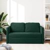 vidaXL Bodensofa mit Schlaffunktion Dunkelgr&uuml;n 122x204x55 cm Samt