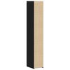 vidaXL Highboard 2 pcs Schwarz Eichen-Optik 30 x 42,5 x 185 cm