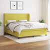 vidaXL Boxspringbett mit Matratze Gr&uuml;n 180x200 cm Stoff