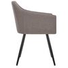 vidaXL Esszimmerst&uuml;hle 4 Stk. Taupe Stoff
