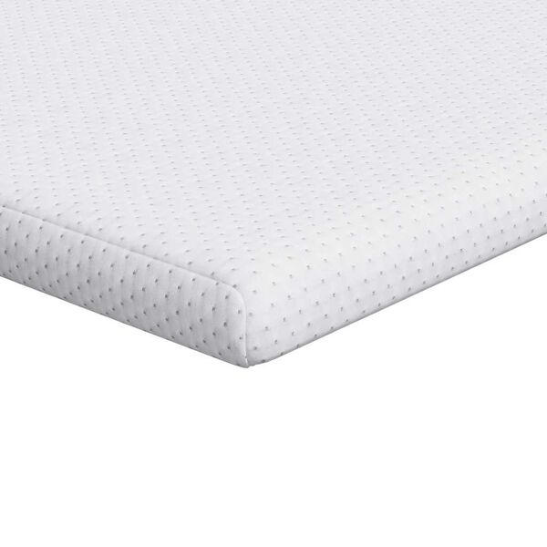 vidaXL Matratzenauflage Wei&szlig; 200 x 200 cm Jacquard Stoff