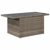 vidaXL 5tlg. Garten-Sofagarnitur mit Kissen Grau Poly Rattan