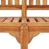 vidaXL Bananenbank 151 cm Massivholz Teak