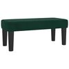 vidaXL Boxspringbett mit Matratze Dunkelgr&uuml;n 100x200 cm Samt