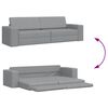 vidaXL Schlafsofa 200cm Hellgrau Stoff