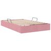 vidaXL Aufbewahrungsbett mit Speicher Rosa 120 x 200 cm Samt