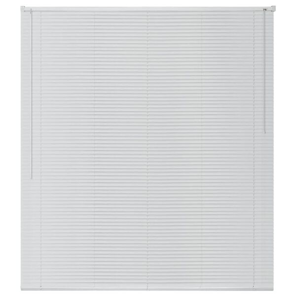 vidaXL Fensterjalousien Aluminium 140x160 cm Wei&szlig;