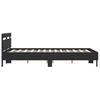 vidaXL Bettgestell mit Kopfteil Schwarz 140x200 cm Holzwerkstoff