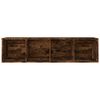 vidaXL B&uuml;cherschrank/TV-Schrank R&auml;uchereiche 36x30x143cm Holzwerkstoff