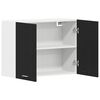 vidaXL H&auml;ngeschrank Lyon Schwarz Eichen-Optik 80 x 31 x 60 cm