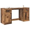 vidaXL Schreibtisch mit Schrank mit T&uuml;r Altholz 154,5 x 50 x 75 cm