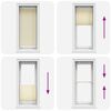 vidaXL Plissee Creme 55x100 cm Stoffbreite 54,4 cm Polyester