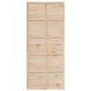 vidaXL Scheunent&uuml;r 90x208 cm Massivholz Kiefer