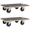 vidaXL Transportroller 2 Stk. Rechteckig 80x55x11,5 cm 250 kg