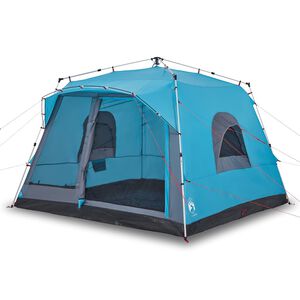 vidaXL Familienzelt f&uuml;r 7 Personen Blau Quick Release