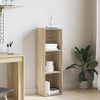 vidaXL Bücherregal/TV-Schrank Sonoma Eiche 36x30x114 cm Holzwerkstoff