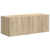 vidaXL Wandmontiert 6 pcs Sonoma-Eiche