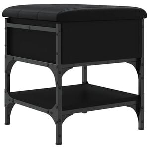 vidaXL Schuhbank Schwarz 42x42x45 cm Holzwerkstoff