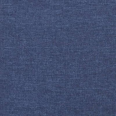 vidaXL Kopfteil mit Ohren Blau 183x23x78/88 cm Stoff