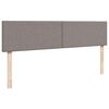 vidaXL Ottoman-Bett mit Matratze Taupe 180x200 cm Stoff