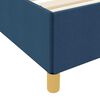 vidaXL Bettrahmen mit Matratze Blau 90 x 190 cm Stoff