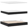 vidaXL Aufbewahrungsbett mit Matratze Schwarz 200 x 200 cm Samt