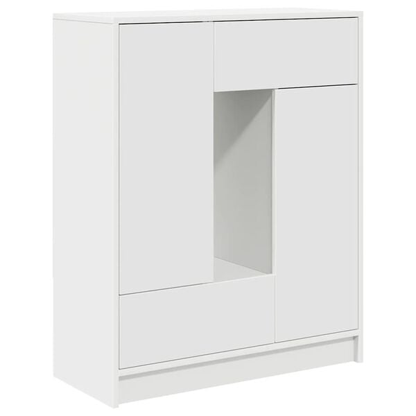 vidaXL Sideboard mit Schubladen und T&uuml;ren Wei&szlig; 73x31x90 cm