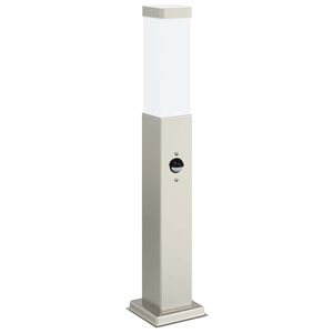 vidaXL Pollerleuchte mit Sensor 50 cm Edelstahl IP44