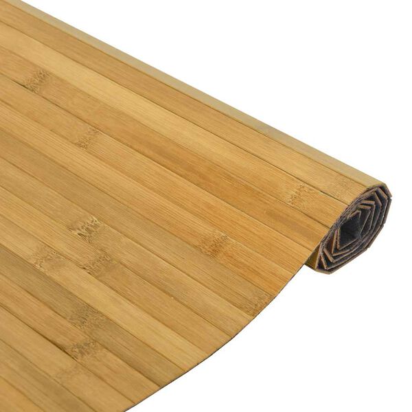 vidaXL Teppich Rechteckig Natur 70x300 cm Bambus