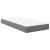 vidaXL Bettmatratze mit Matratze Hellgrau 100 x 200 cm Stoff
