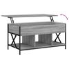 vidaXL Couchtisch Grau Sonoma 100x55x50 cm Holzwerkstoff und Metall