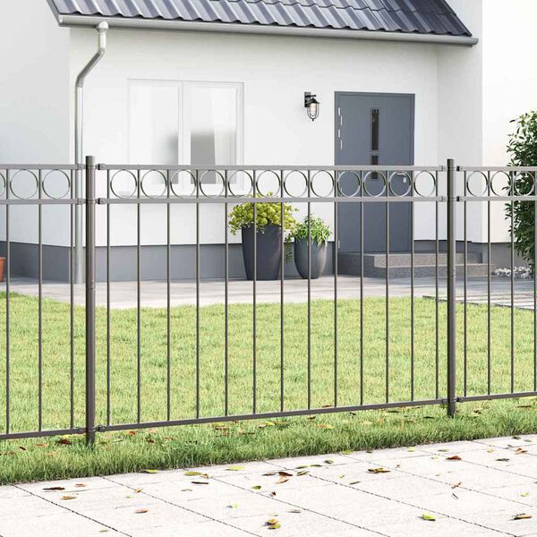 vidaXL Zaunelement Assen Grau 170 x 200 cm Stahl