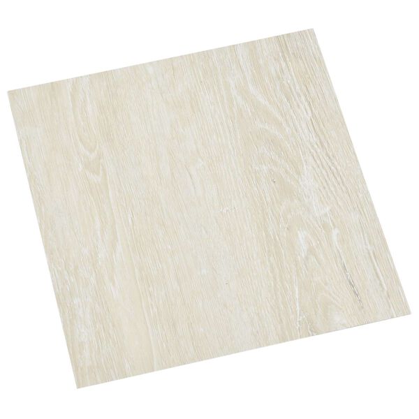 vidaXL Bodenplanken 55 pcs Creme 5,11 m&sup2; PVC
