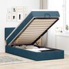 vidaXL Ottoman-Bett mit Matratze Dunkelblau 100x200 cm Samt