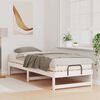 vidaXL Bettrahmen Wei&szlig; 80 x 210 cm Massives Kiefernholz