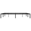 vidaXL Bettgestell Metall Schwarz 183x213 cm