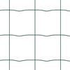 vidaXL Zaun mit Pfosten Gr&uuml;n 0,4 x 25 m Stahl und PVC