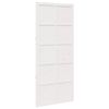 vidaXL Scheunent&uuml;r Wei&szlig; 90 x 2,5 x 208 cm Massives Kiefernholz