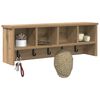 vidaXL Wandmontierter Kleiderst&auml;nder Artisan-Eiche 75 x 16 x 26 cm