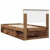 vidaXL Bettrahmen Altholz 90 x 200 cm Massives Kiefernholz