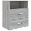 vidaXL Nachttische 2 Stk. Grau Sonoma 50x32x60 cm